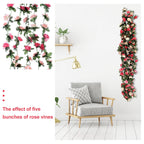 5PCS Artificial Silk Ivy Hanging Garland for Wedding Decor