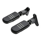 Black Rear Passenger Footpeg Mini Mount for Harley Street Glide (1993-2025)