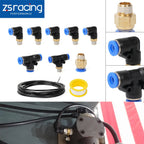 10PC Air Hose Pipe Tube Kit for Push to Connect Fittings