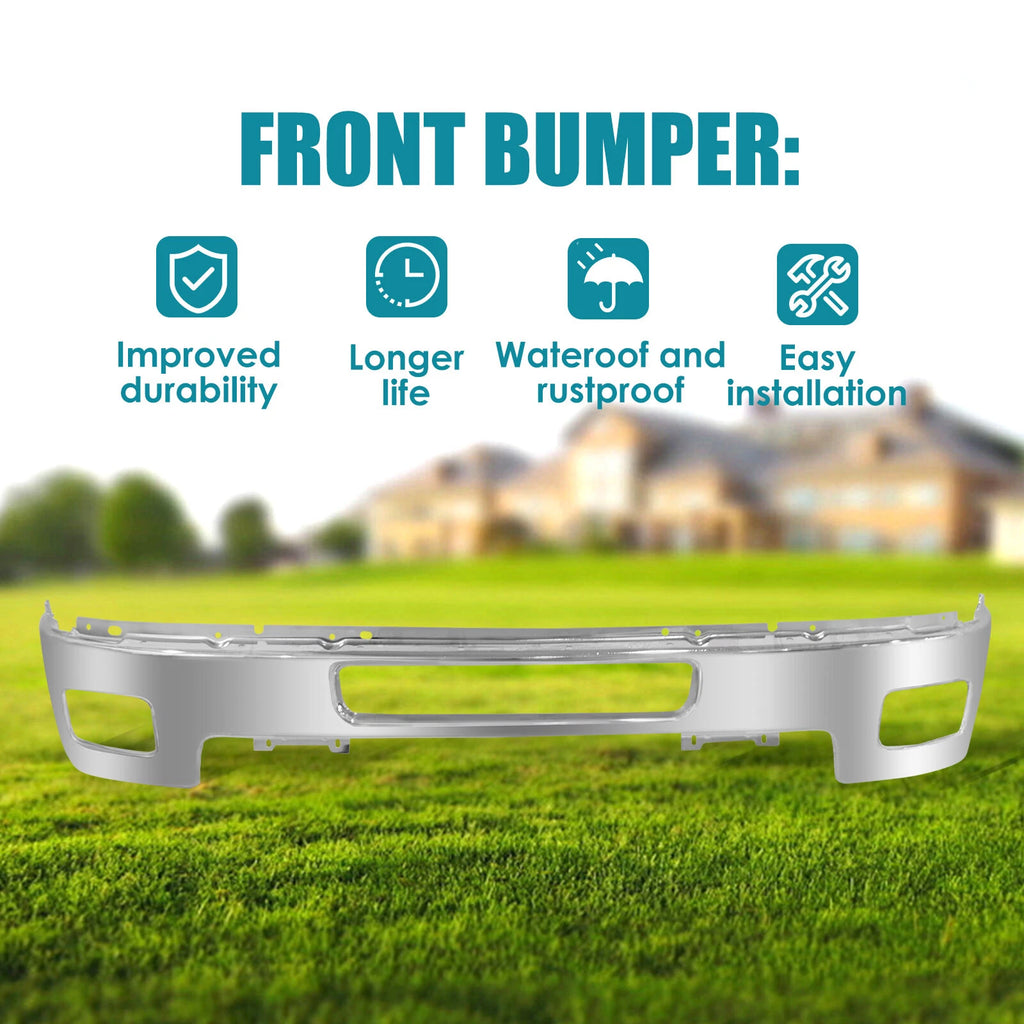 Chrome Steel Front Bumper Face Bar for Chevy Silverado 2500 HD 3500 HD (2011–2014)