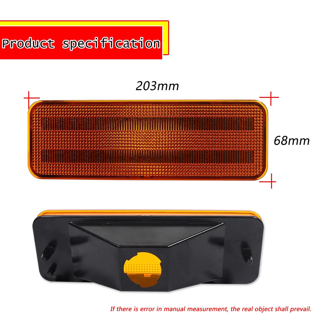 Parking Light Lens Set of 2 for Ford F150 F250 F350 Bronco