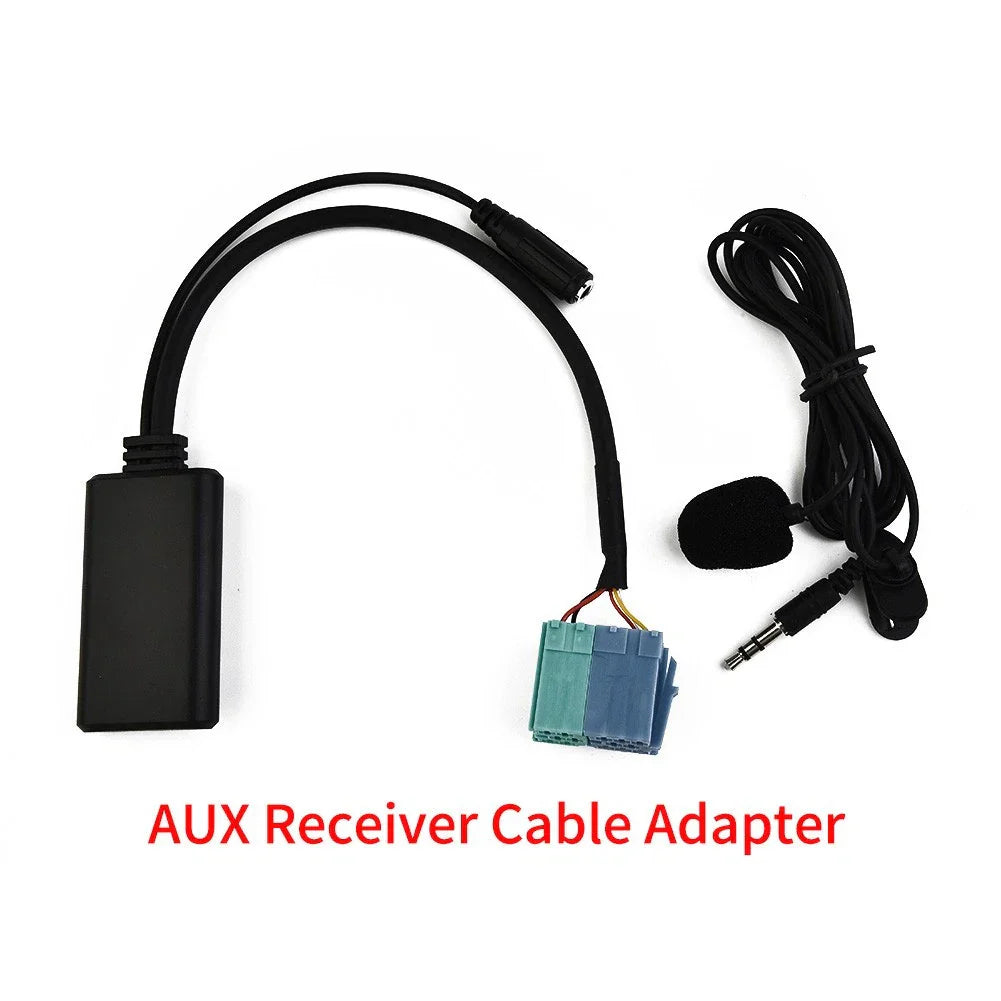 AUX Receiver Adapter Cable 1 x Microphone for Audio Practical