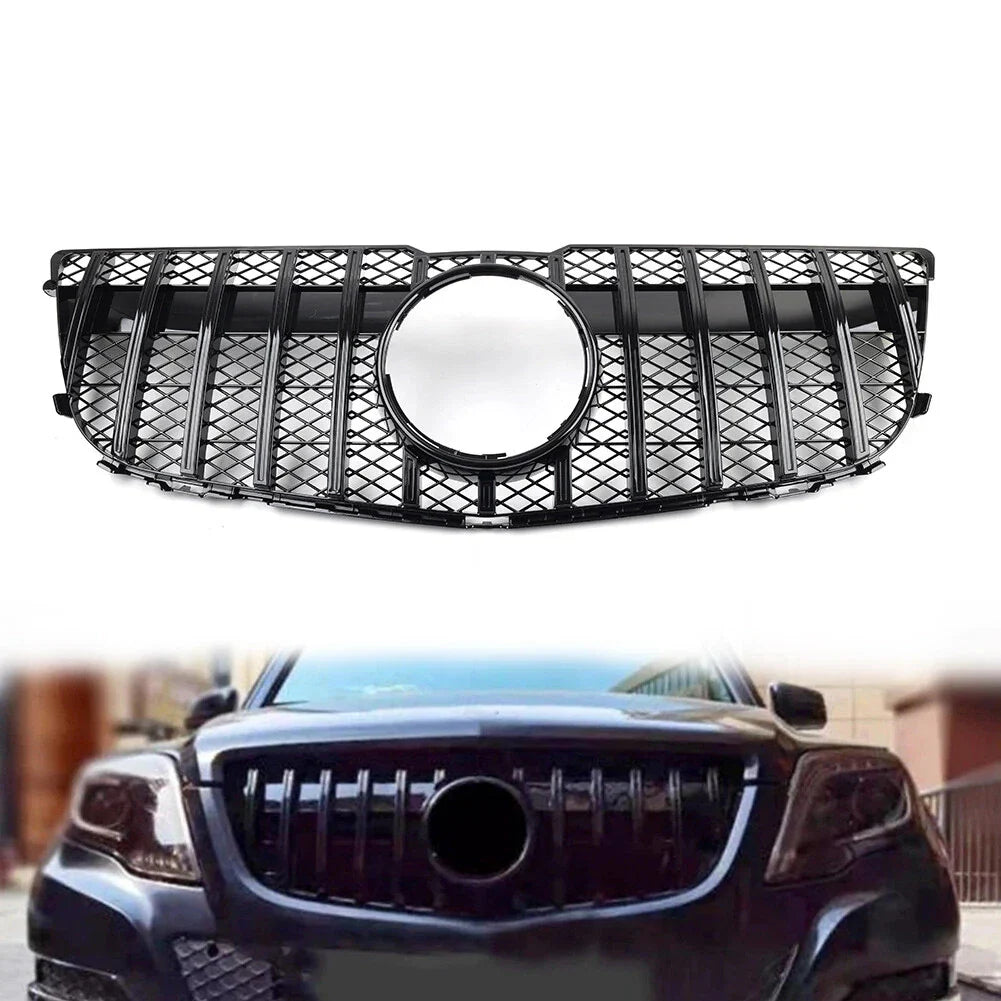 GTR Style Front Bumper Grille for Benz GLK Class X204 (2013-2015) Black