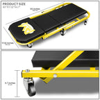 2-in-1 Rolling Creeper for Universal Use (40"x 4.7"x 17.3", 330lbs Capacity)