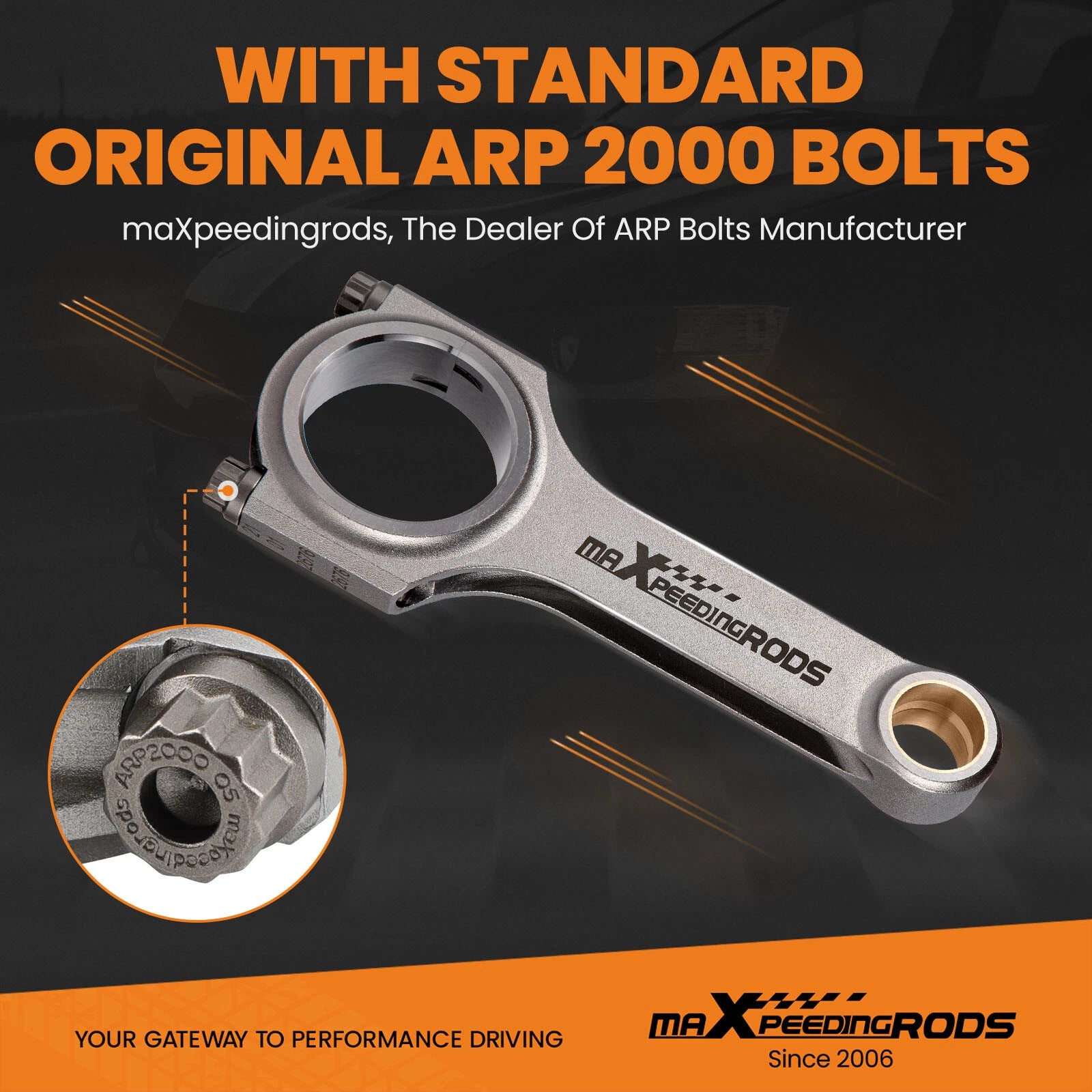 Forged H-Beam Connecting Rods for Acura Integra (1990-2001)