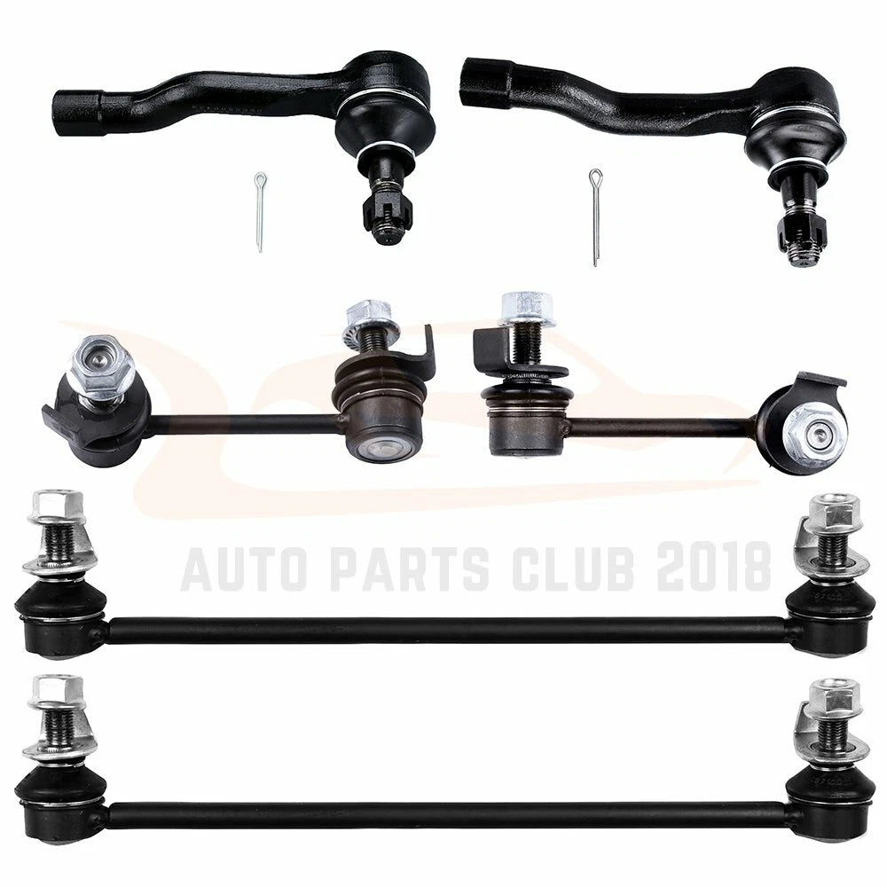 Set of 6 Stabilizer Bar Link Tie Rod Ends for Infiniti FX45 FX35 (2003–2006)