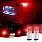 Ultra Red BAY15D 13-SMD LED Tail Brake Stop Light Bulbs for 2014–2015
