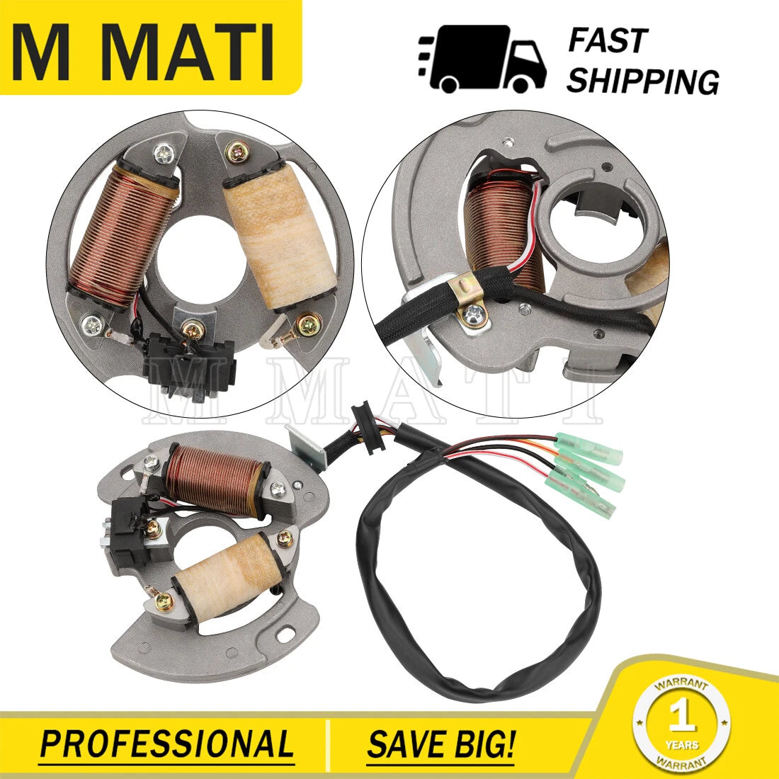 Stator Generator Magneto for Yamaha Blaster YFS200 (1990–2002)