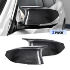 2X Rear Carbon Fiber Side Mirror Cover Caps for Infiniti Q50 (2014–2020)