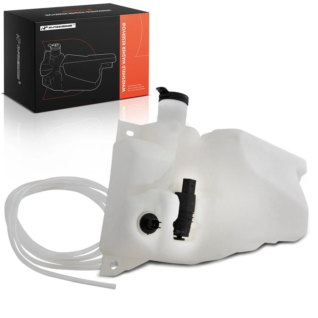 Washer Reservoir with Pump, Cap & Sensor for Chevy Silverado 1500 (2007–2018)