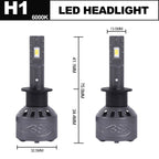 Set of 2 LED Headlight Bulbs for  H1