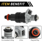 Fuel Injector for Dodge Ram 1500 (1996–1999) No. 53030778, 1 Hole, Black