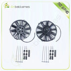 2X 9" Radiator Condenser Cooling Fan for Acura Mazda Dodge Ford (Universal)