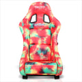 NRG FRP-303-TIEDYE Fixed Back Racing Bucket Seat for Universal Fit (2010–2023)