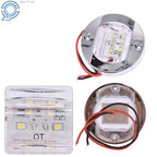 2X 3" Round LED Stern Transom Lights for Marine Boat