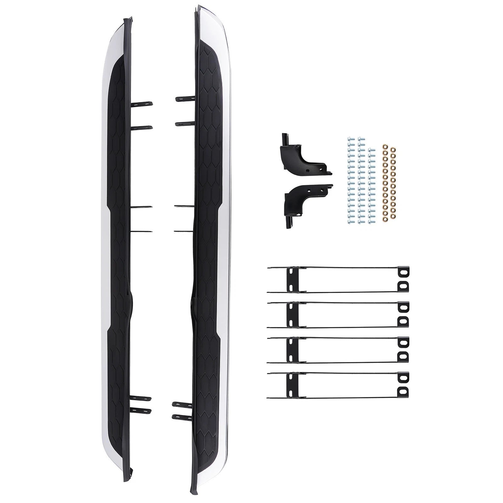 Running Board Side Step Bars for Honda CR-V (2017-2022) Black Silver