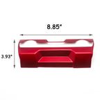 Red A/C Climate Control Frame Cover + Knob Ring Trims for Honda Civic (2016-2020)