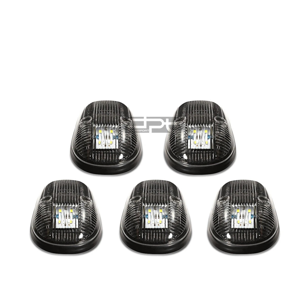 5Pcs Black Housing Blue LED Cab Roof Running Light for Dodge Ram (1999–2001)