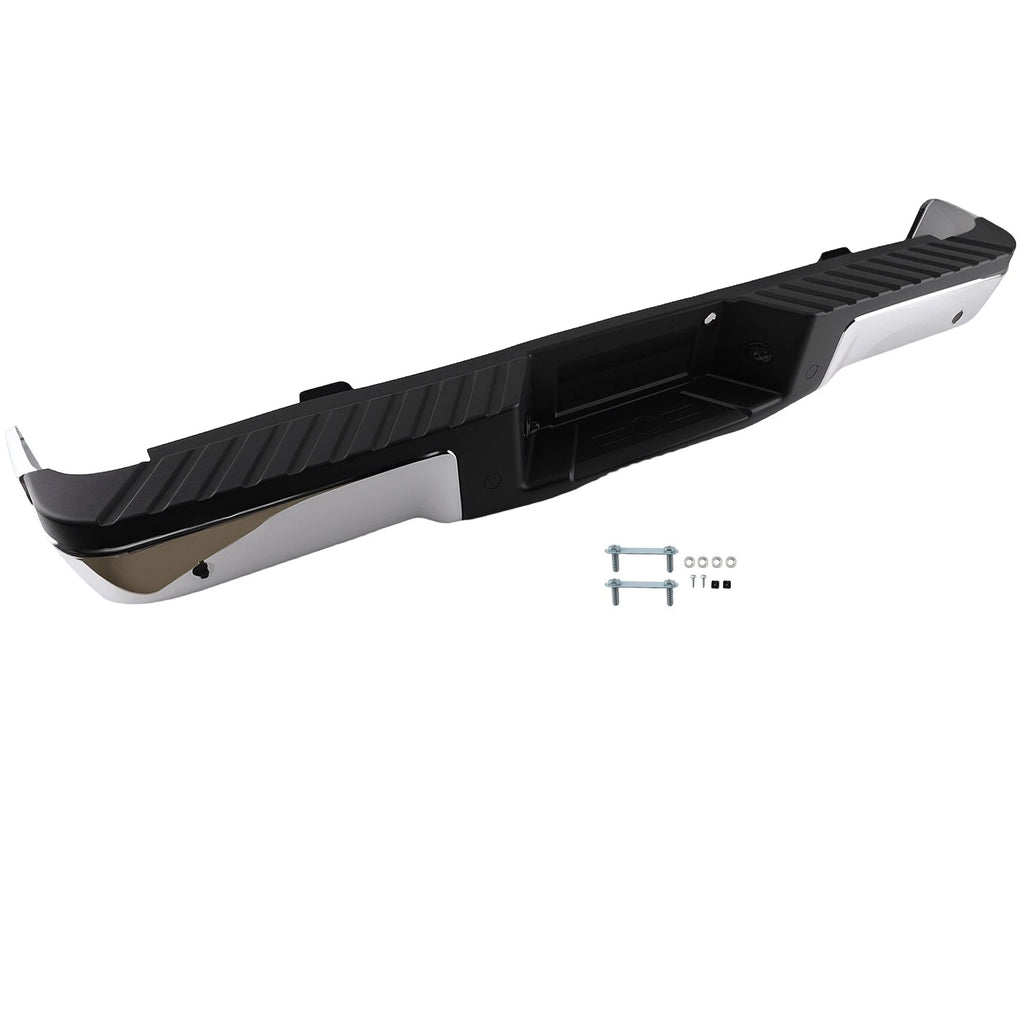 Chrome Steel Rear Bumper for Ford F-150 (2009-2014)