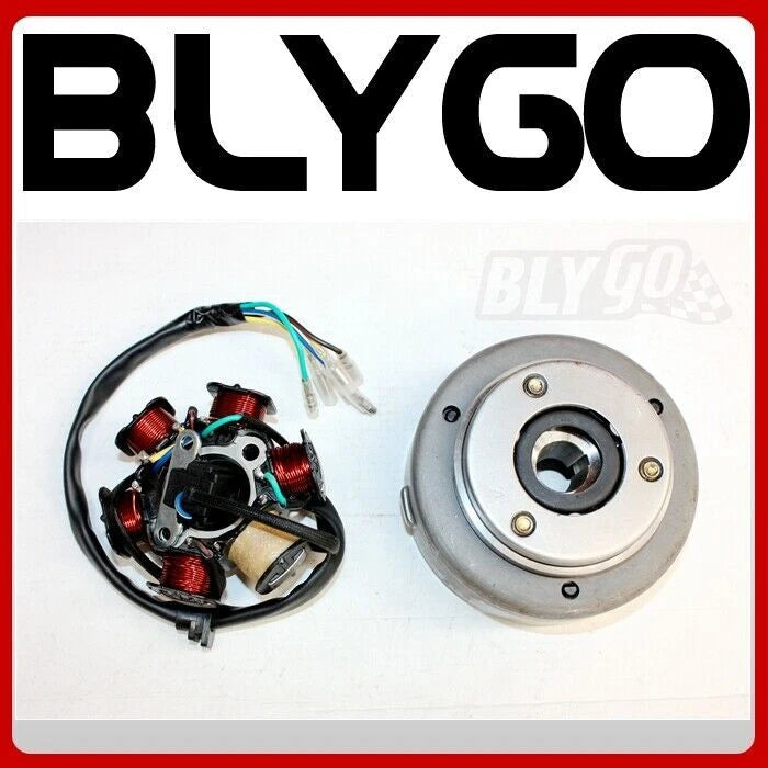 Magneto Stator Plate Roller Flywheel for 110cc 125cc PIT Quad ATV