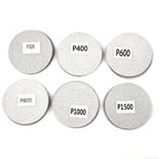 Set of 30 Hook & Loop 3 Inch Sanding Discs for Wet/Dry Use (320-1500 Grit)