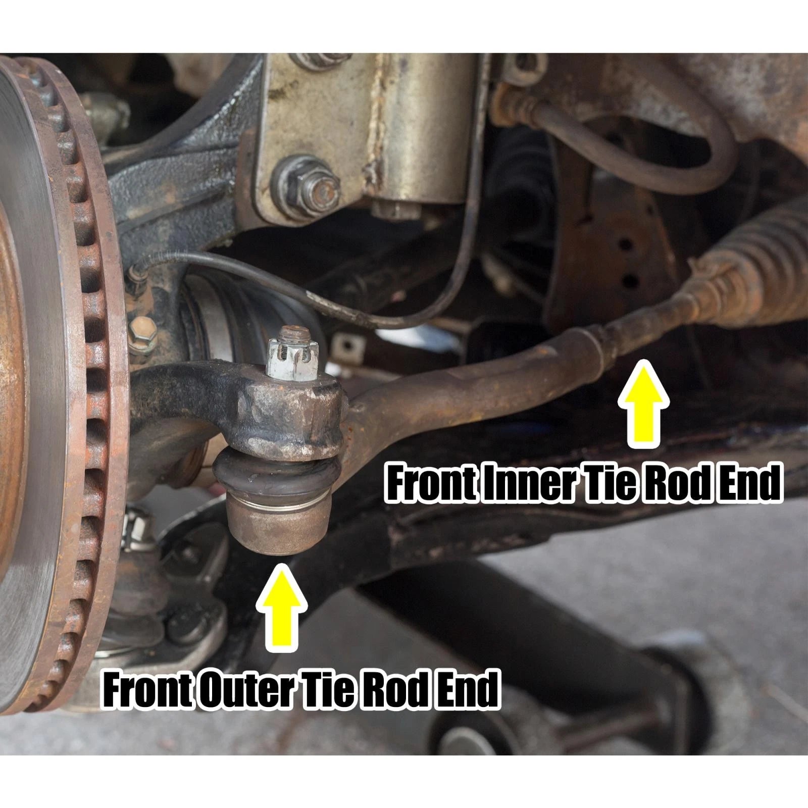 Front Inner Outer Tie Rod End Link Kit EV80210 for Honda Accord, Acura TSX (2003–2012)