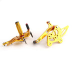 Full Rearsets Foot Pegs for Suzuki GSR750 GSXS750 GSX-S750 (2011–2016) Gold