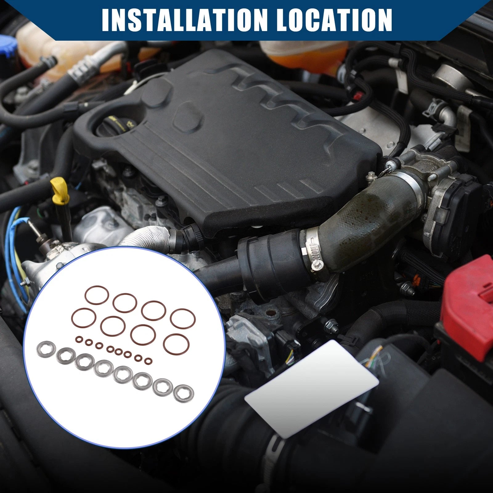 Set of Fuel Injector Seal Installation Kit for Ford F250 F350 6.7L (2011–2019)