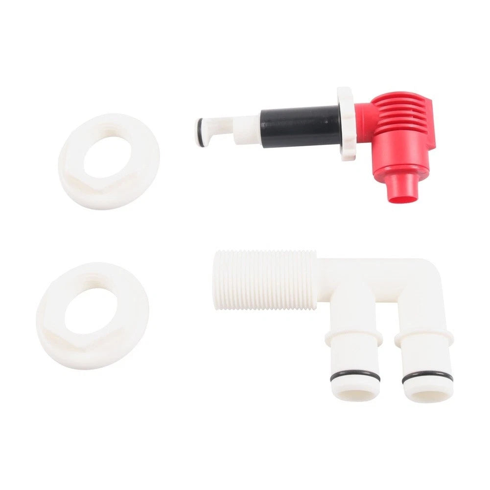 Oxygenation Valve and Drain Kit for Fishing Boat (Compatible with Tanks)