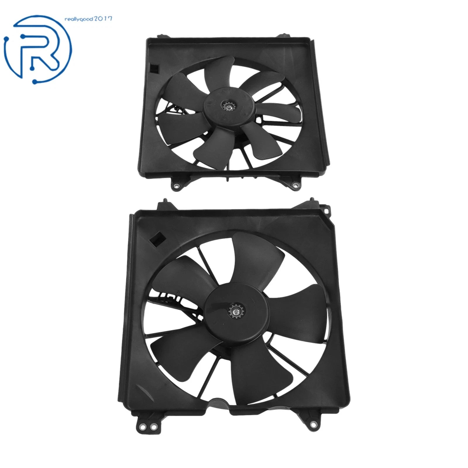 Set of 2 AC Radiator Cooling Fans for Honda Accord (2013–2017) HO3113134 HO3115162