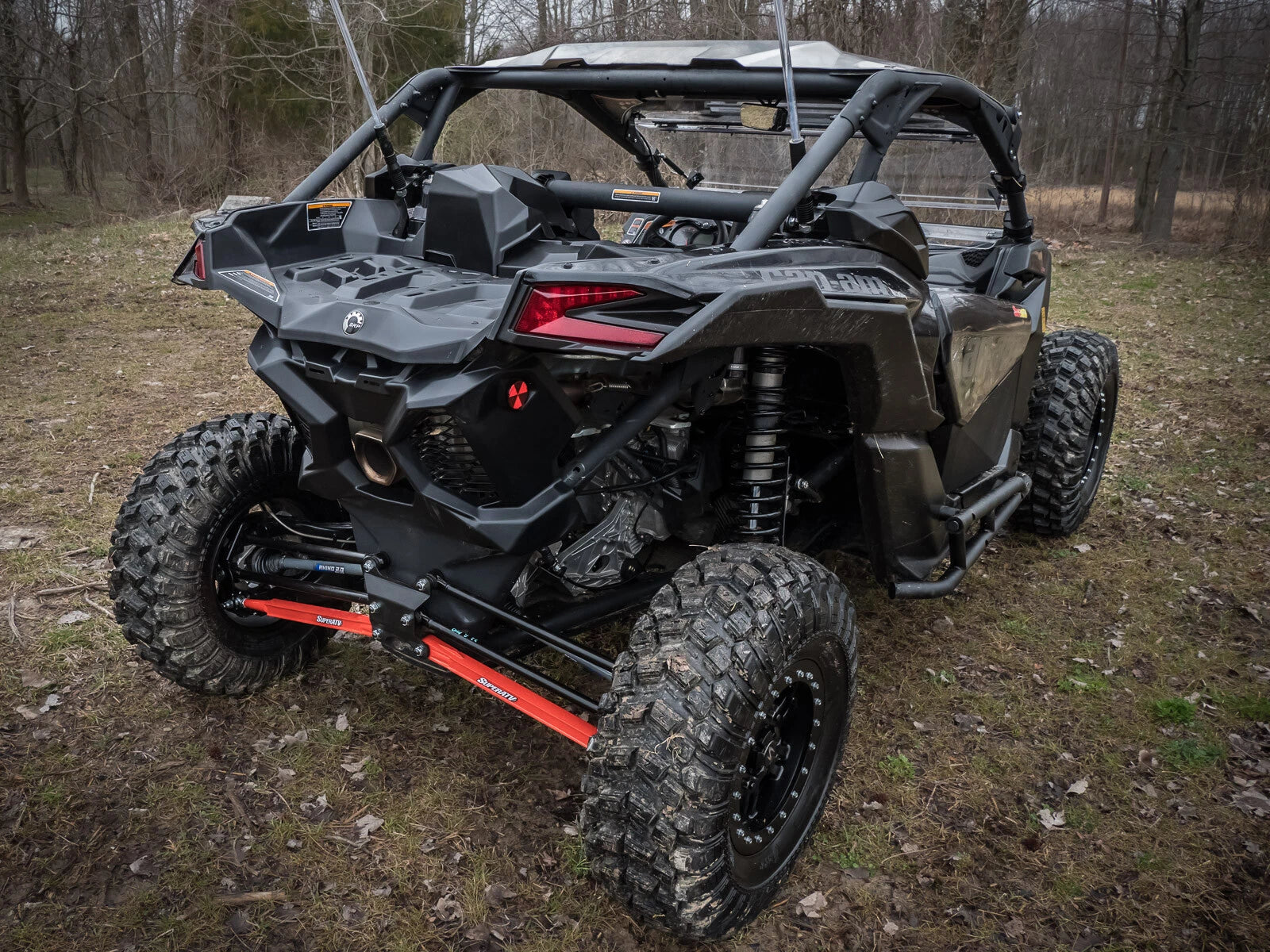 Boxed Rear Lower Radius Arms for Can-Am Maverick X3 (2017–2023) - Red