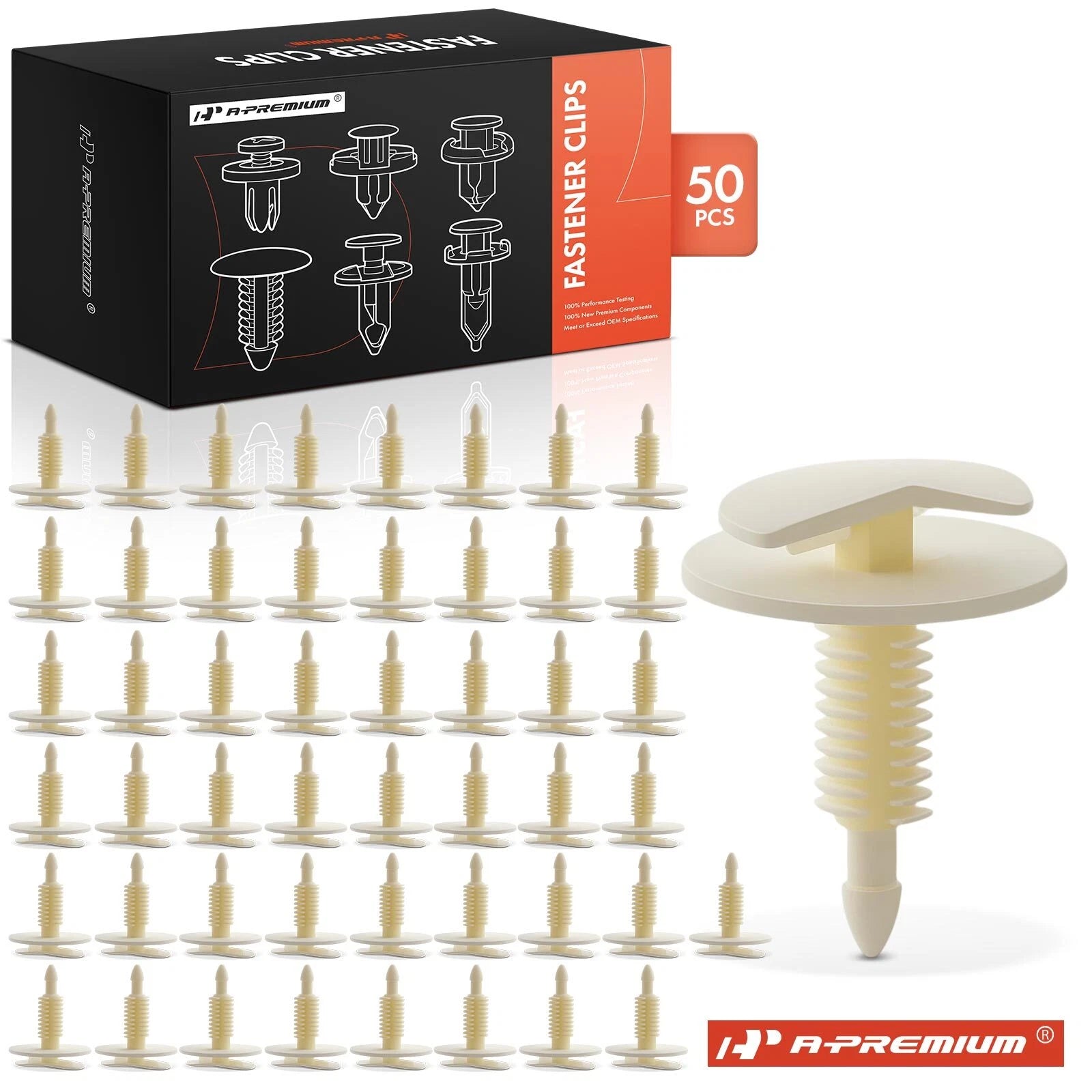 50x Nylon Trim Panel Retainer Clips for Ford Lincoln 