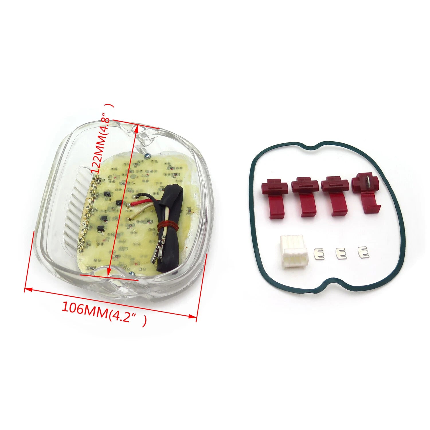 Clear LED Tail Brake Turn Light for Harley Sportster Softail Dyna (1999–2007)