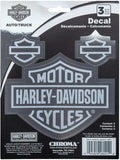 Chrome Effect Decals for Harley-Davidson (6 x 8 in.)