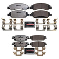 PowerStop 2X Front Rear Carbon-Fiber Ceramic Disc Brake Pads Kit for Avalanche (2002–2013)