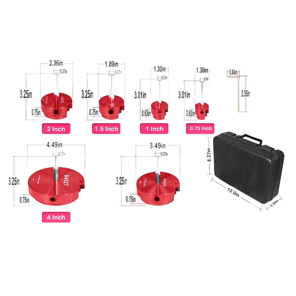 6 Pcs Pipe Reamer Kit for Plastic Pipe Fittings (0.75" to 4")