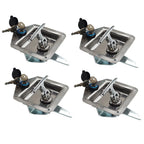 Set of 6 Trailer Door Latch T-Handle Locks for RV Truck Tool Box