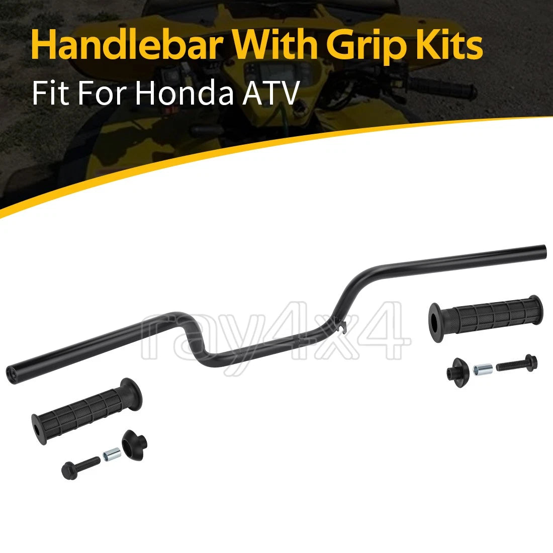 Handlebar & Grip Set with Bar End Guard for Honda Rincon 650 TRX650FA (2003–2005)