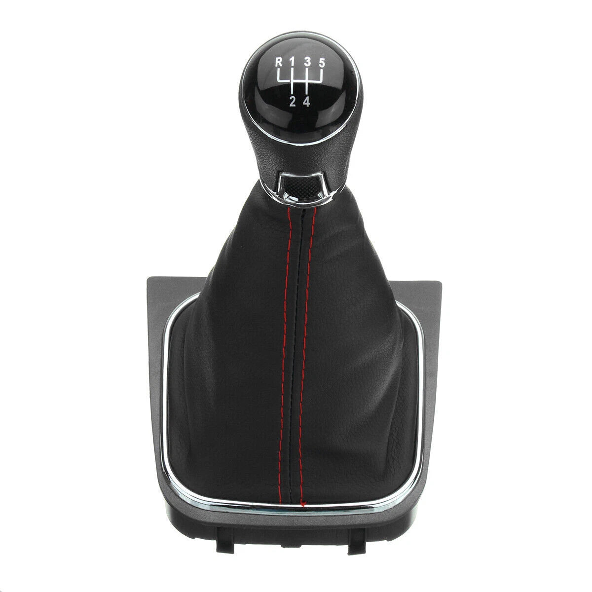 5 Speed Gear Shift Knob & Boot for Volkswagen Golf MK5 MK6 GTI GTD (2004–2013)