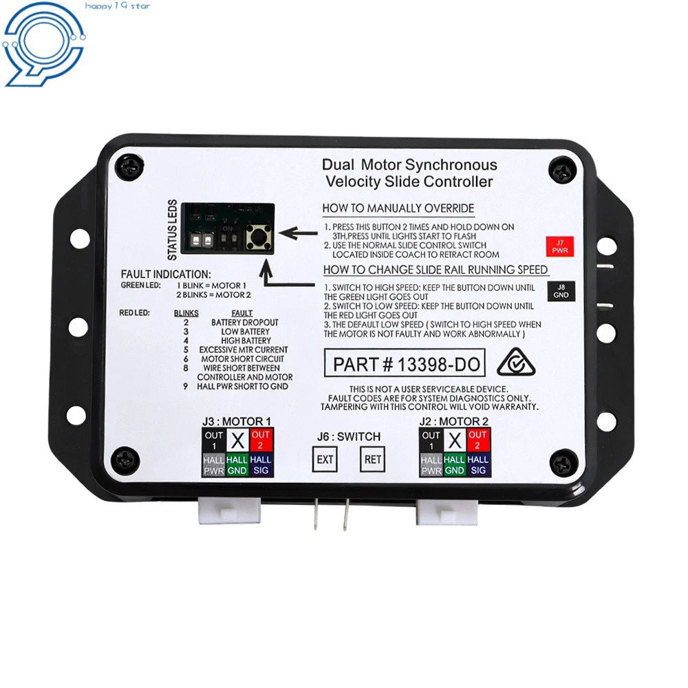 Dual Motor Slide Controller for 13398-D0 (Year Range Not Specified)