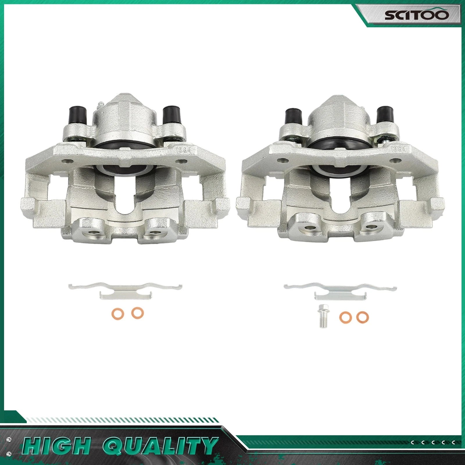 Front Brake Calipers w/ Bracket for Ford Escape (2009–2012)