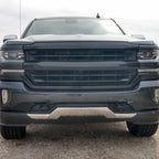 Front Bumper Valance & Chrome Skid Plate for Chevy Silverado 1500 (2016–2019)