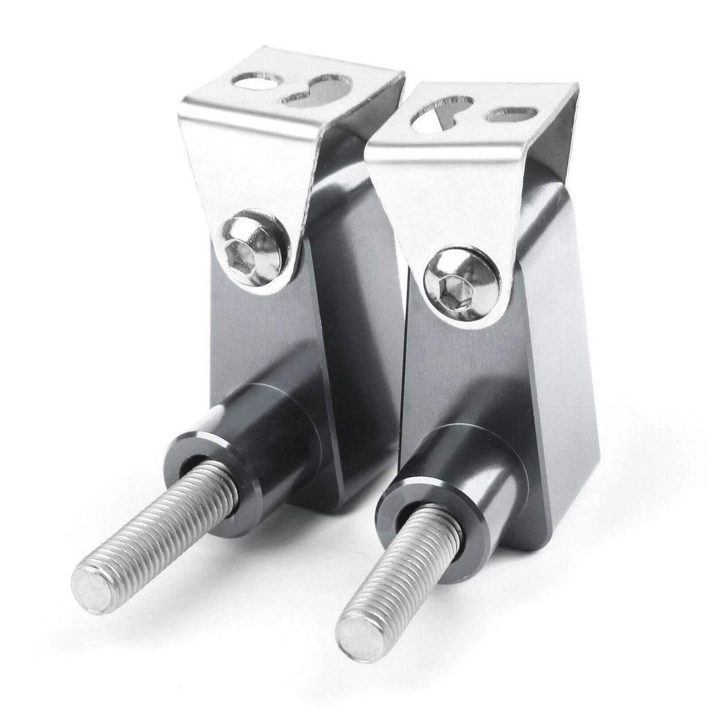 CNC Titan M8 Motorcycle Headlight Fog Light Mount Bracket Extender Pair