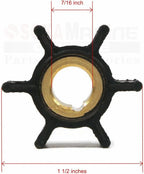 Water Pump Rebuild Kit w/ Housing for Johnson Evinrude 4-8 HP (396644)