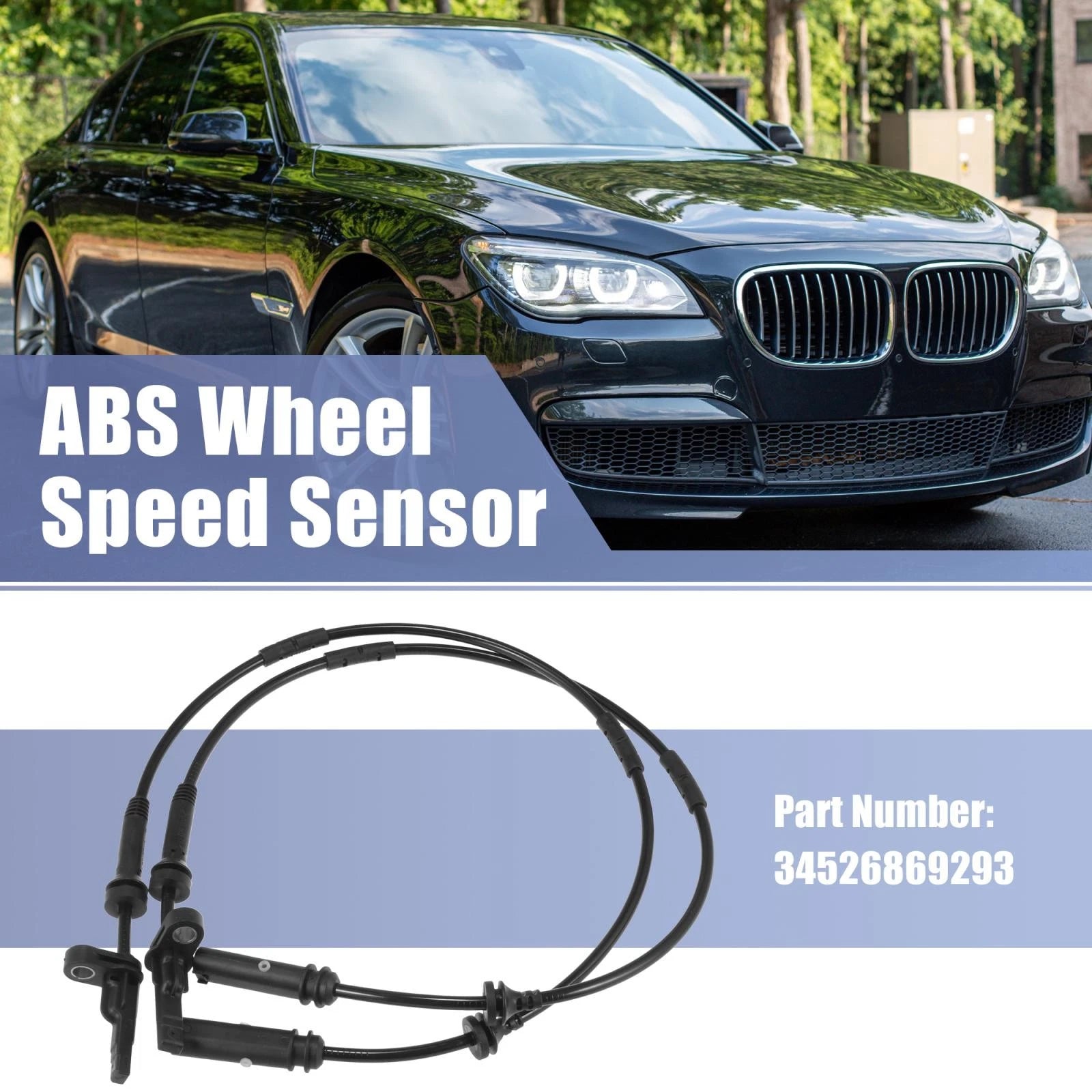 2pcs ABS Wheel Speed Sensor for BMW X3 X4 (2011–2017) 34526869293