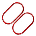Carbon Fiber Red Interior Door Handle Bowl Cover for Audi TT (2001-2006)