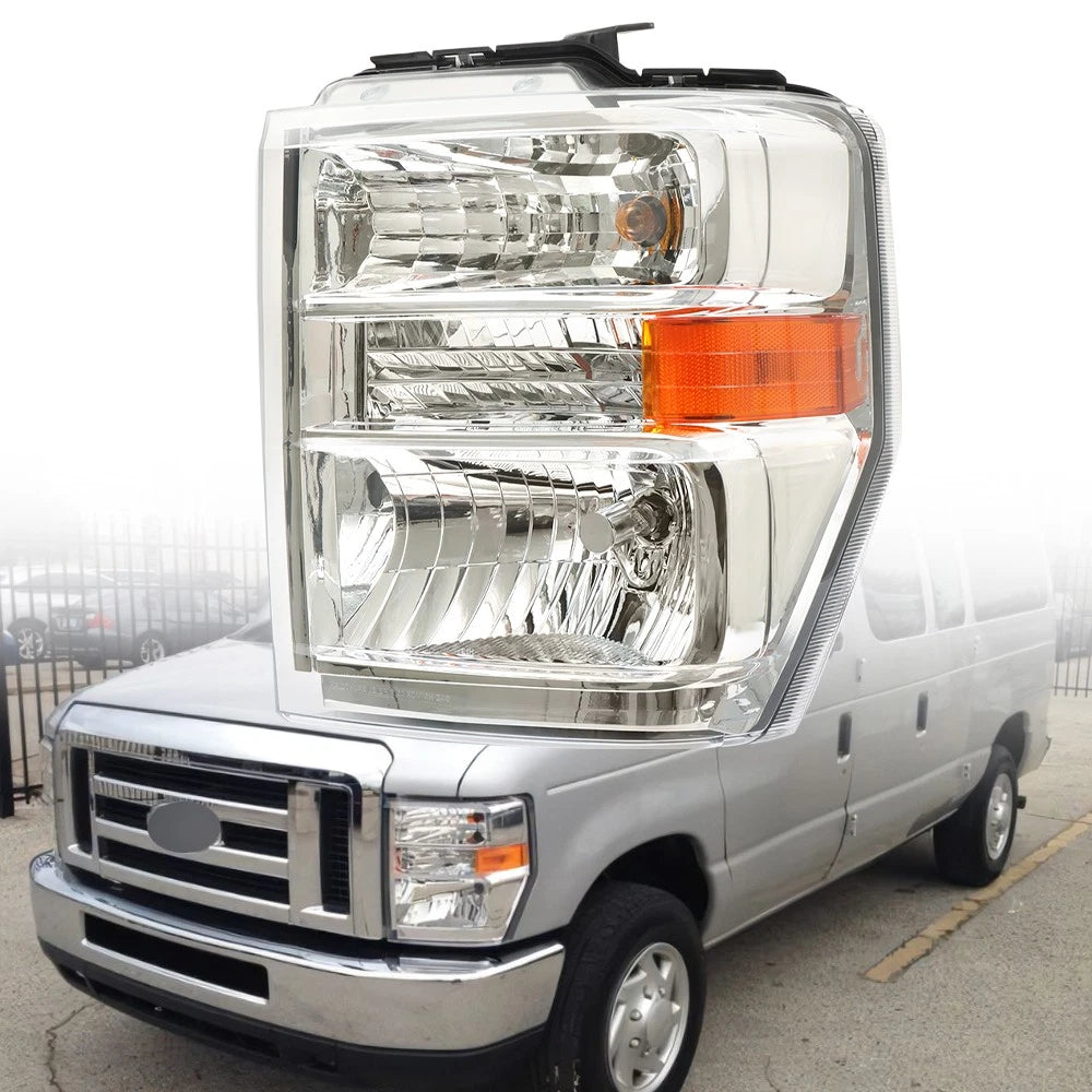 Driver Side Headlight Assembly for Ford E150 E250 E350 E450 (2008â2014)