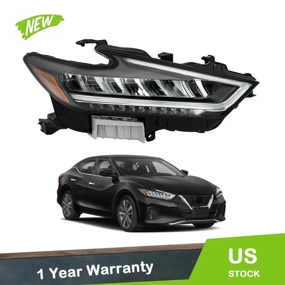 Right Side Headlamp for Nissan Maxima (2022–2023) LED Clear Lens