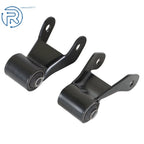 Set of 2 Rear Leaf Spring Shackle Brackets for Chevy GMC Sierra (1999-2013)
