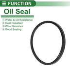 Set of 5 Oil Seal Rotary Shaft Seal NBR Rubber 115x125x6mm